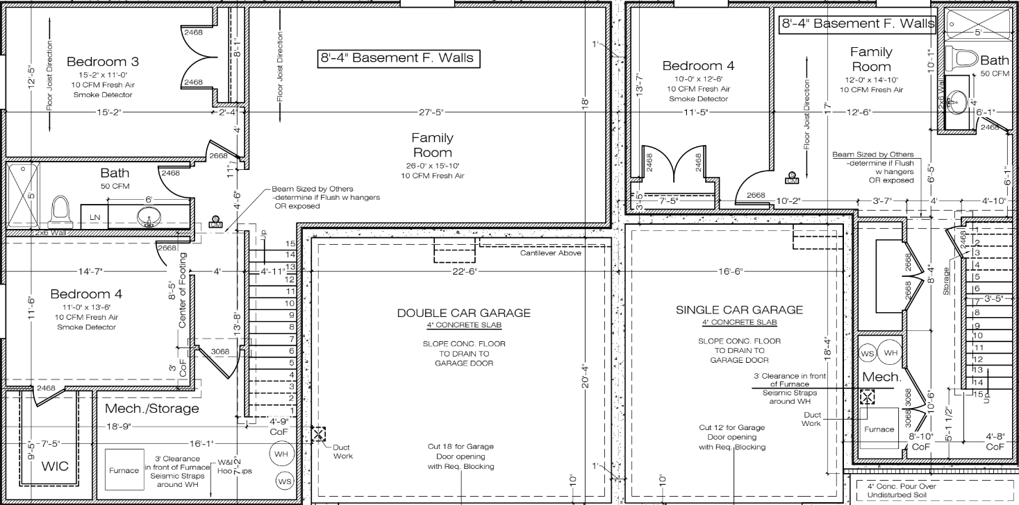 Lot 10-11 basement floor plan