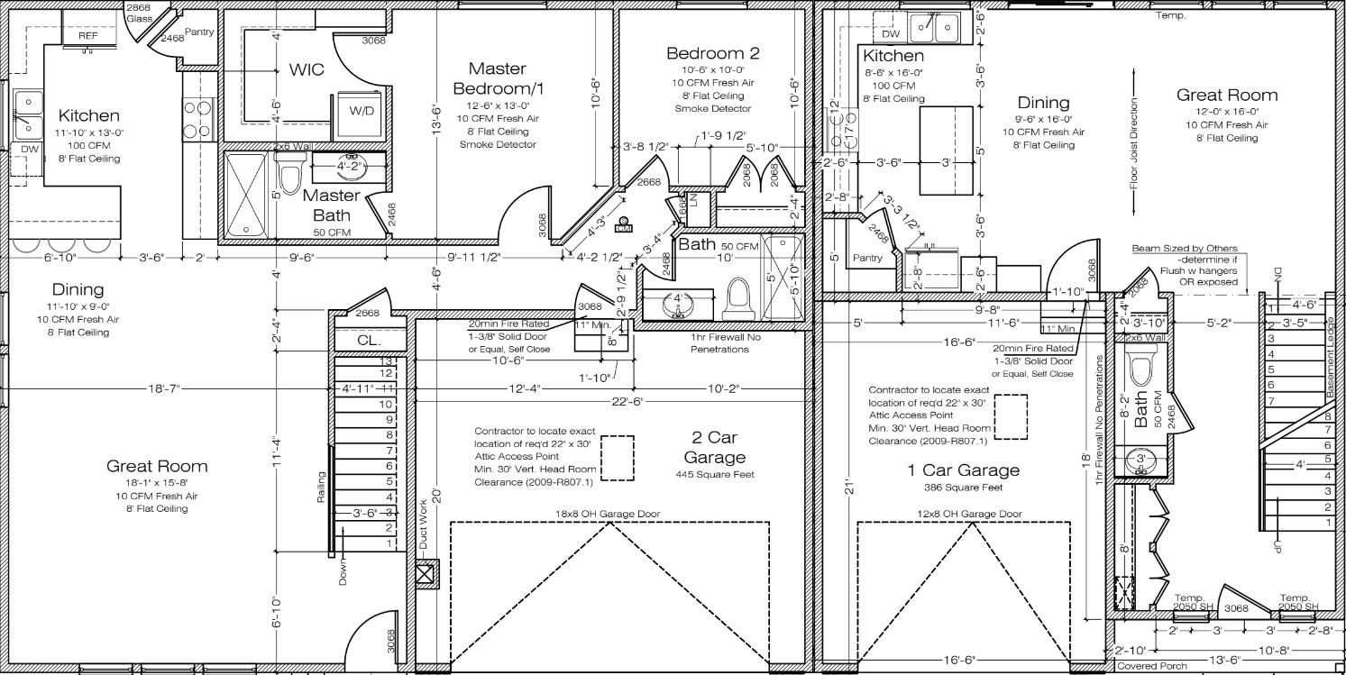 Lot 10-11 main floor plan
