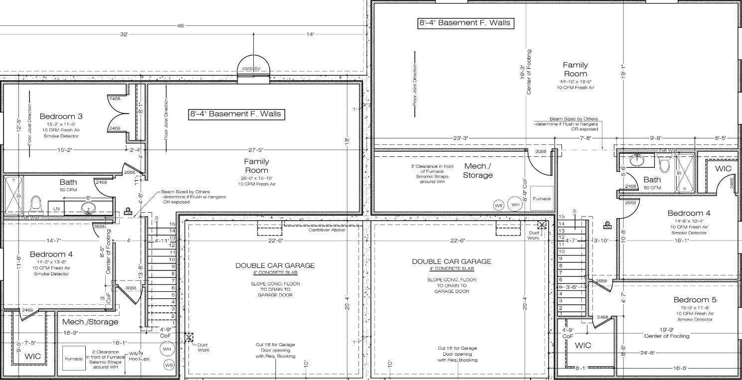 Lot 6-7 basement floor plan