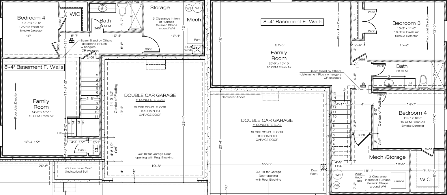 Lot 8-9 basement floor plan
