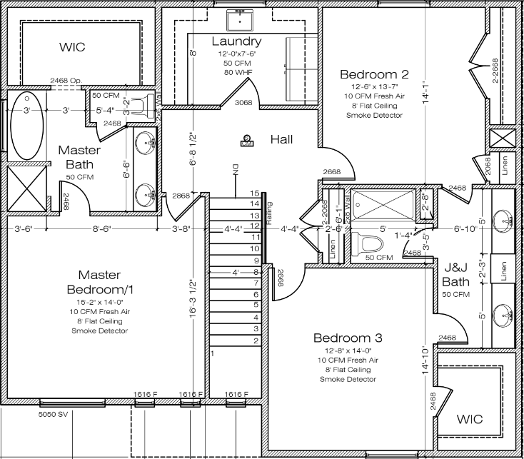 Lot 8-9 upper floor plan